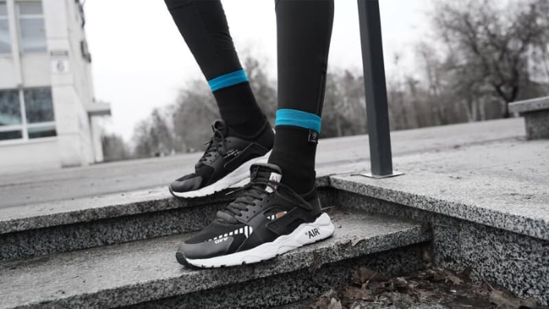 Шкарпетки водонепроникні Dexshell Running Lite Сині XL, чорний – фото 4