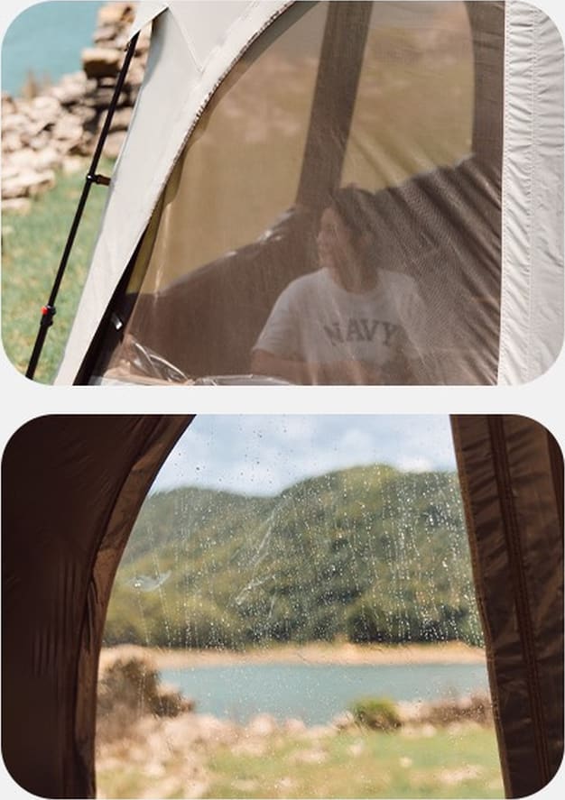 Двері до тенту для кемпінгу Naturehike CNK230WS014, 3.0 м*2.1 м, бежеві  — Бежевий — фото 5