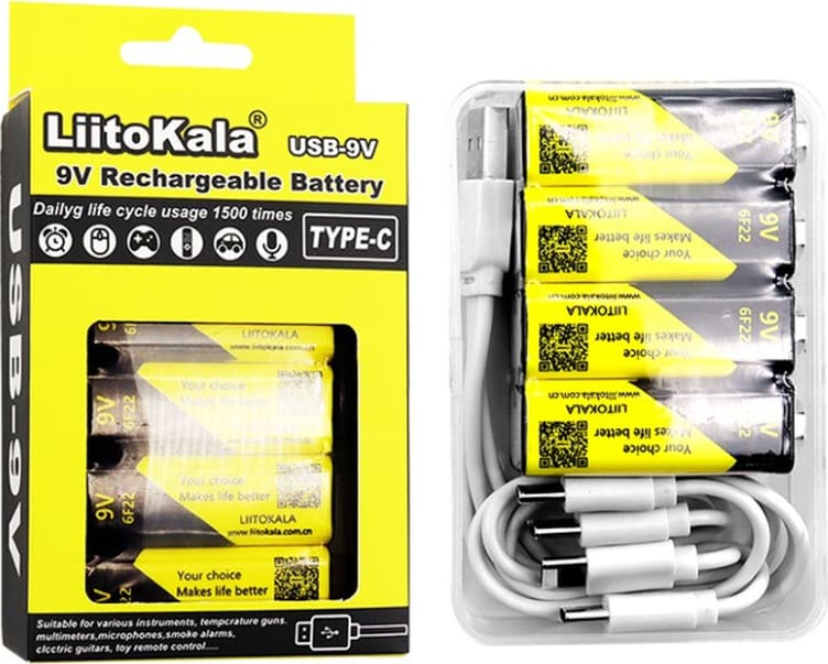 Набір акумуляторів LiitoKala Lii-USB-9V – фото 3