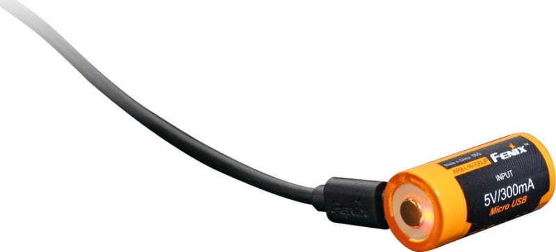 Акумулятор 16340 Fenix 700 UP mAh Li-ion micro usb зарядка — фото 5