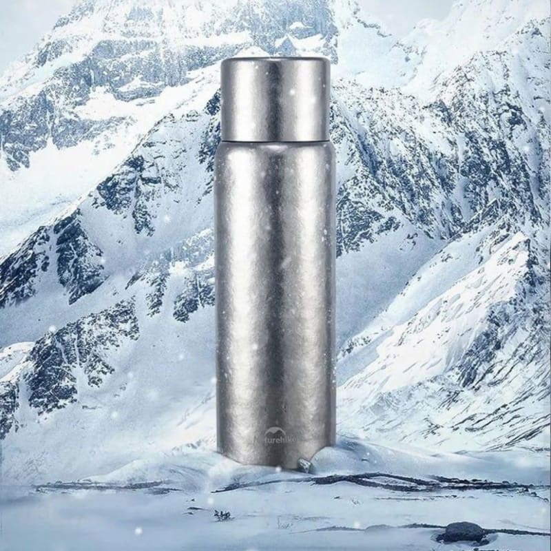 Термос титановий з чохлом Naturehike CNK230CF012, 0,6 л, Бежевий – фото 3