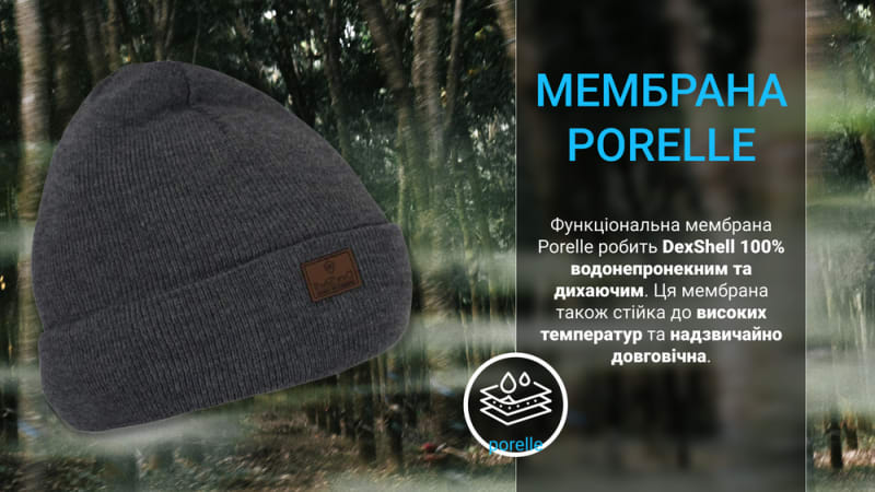 Водонепроникна шапка Dexshell Graphite Сірий One Size – фото 3