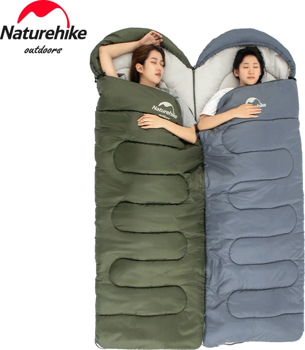 Спальний мішок Naturehike Y150L NH21MSD08 темно-зелений — Темно-Зеленый (Лівий) — фото 3