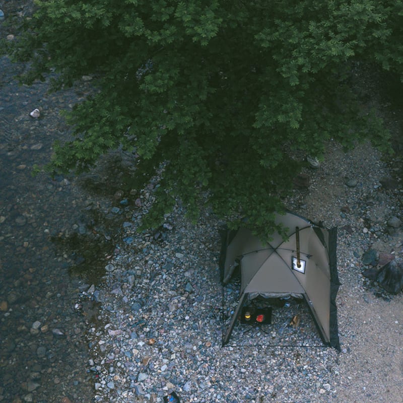 Намет двомісний з великим тамбуром та навісом Naturehike Shandi CNK2300ZP017 — Сірий — фото 6