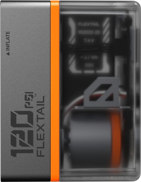 Велосипедний міні насос-задня фара Flextail Tiny Tire Pump ACS — Чорний — фото 4