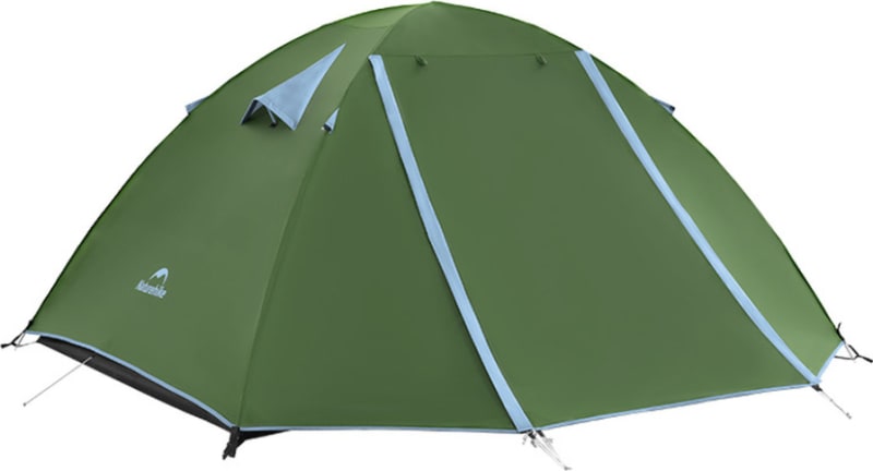 Намет тримісний Naturehike Bleik Type B з навісом, Зелений – фото 1