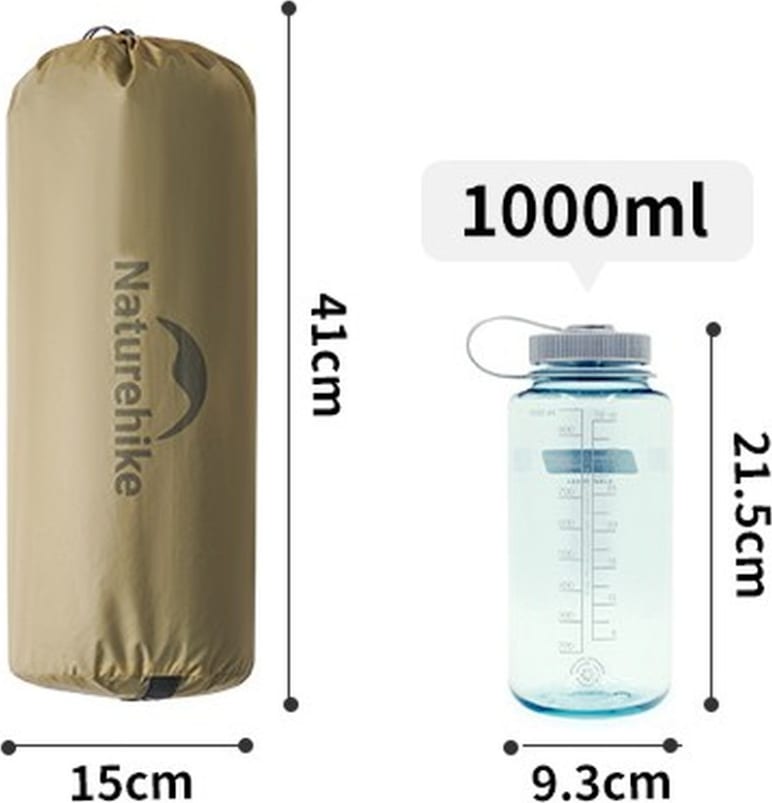 Намет надлегкий двомісний Naturehike Mongar CNK2550WS016, 15D — Сірий — фото 3