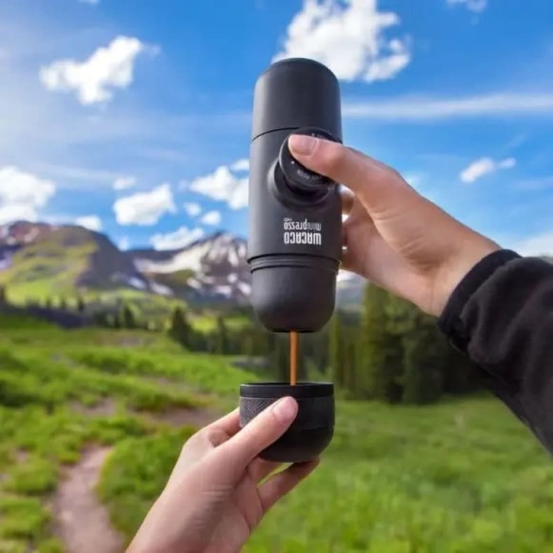Портативна кавоварка Wacaco Minipresso GR 70 мл, чорний – фото 4