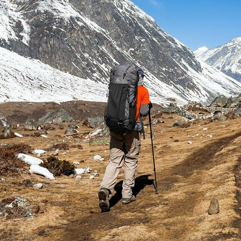 Рюкзак туристичний Naturehike Rock NH20BB113, 40+ — Чорний — фото 4
