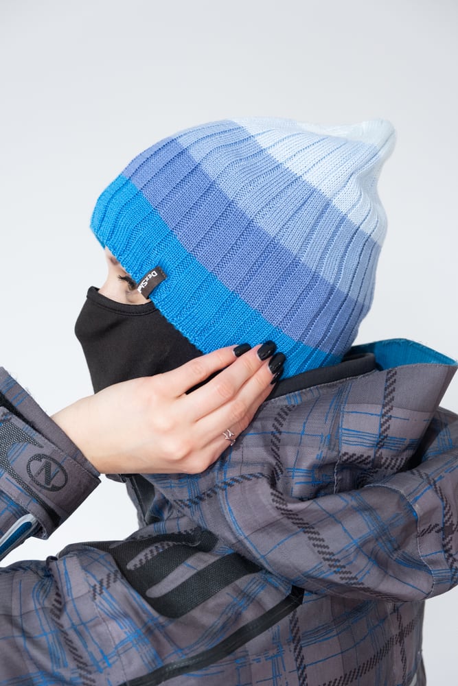 Шапка водонепроникна DexShell Beanie Gradient (56-58cm) блакитна, блакитний – фото 5