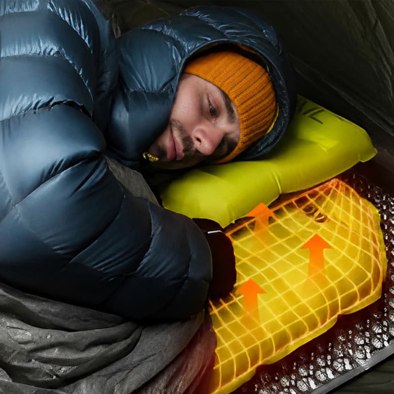 Матрац самонадувний Flextail Tiny Sleeping Pad R09 AVS Mummy, Зелений – фото 3