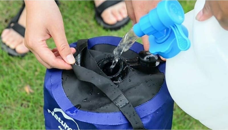 Душ кемпінговий Naturehike NH17L101-D, блакитний — Бірюзовий — фото 5