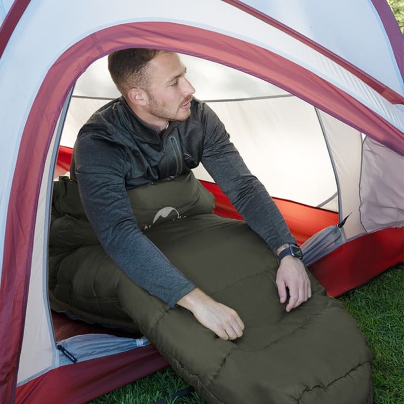 Спальний мішок з капюшоном Naturehike MJ600 «Січ», -5°C/-32°C – Зелений – фото 6
