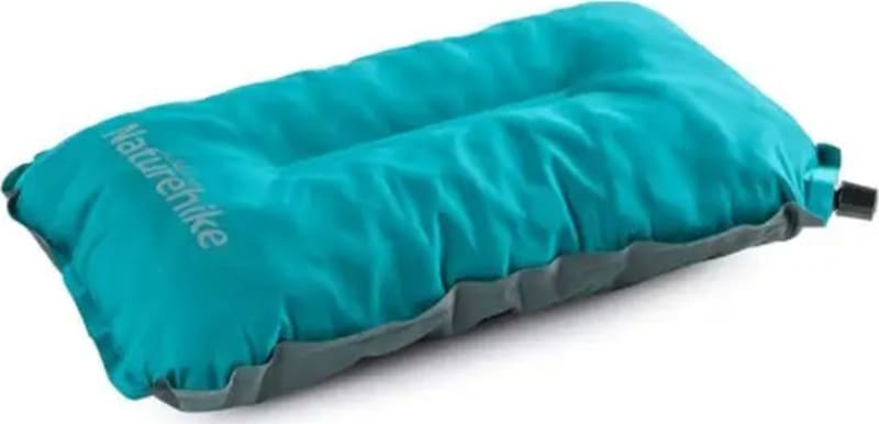 Подушка самонадувна Naturehike Sponge automatic NH17A001-L, світло-блакитна — Блакитний — фото 1
