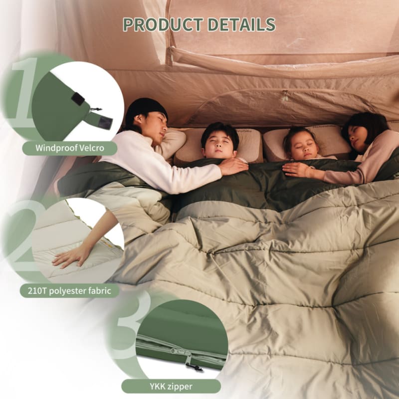 Спальний мішок двомісний Naturehike CNK2300019 Brown — Коричневий — фото 5