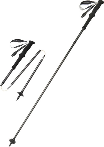Трекінгова палиця Naturehike CNK2450DS017, 35-110 см, чорна — Чорний — фото 1