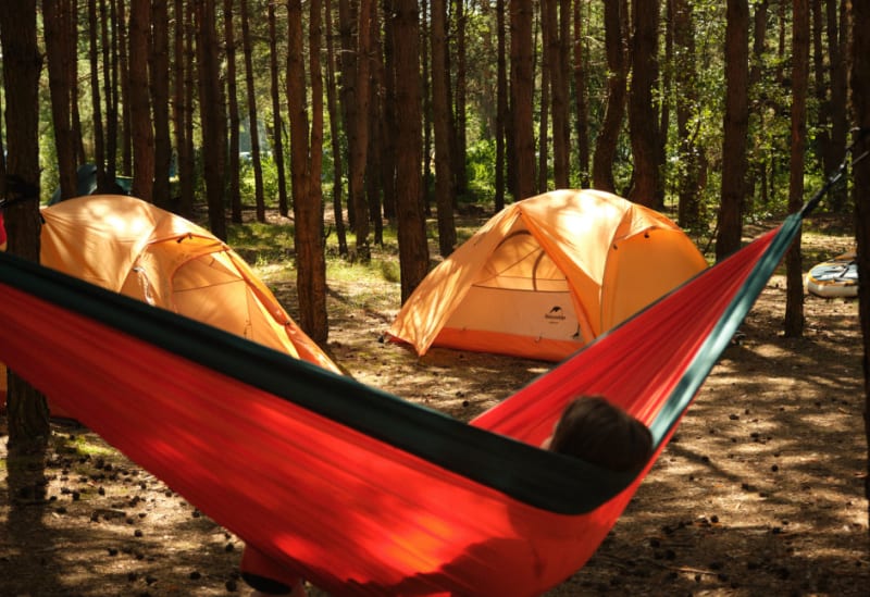 Гамак Naturehike одинарний NH21DC011 — Помаранчевий — фото 3