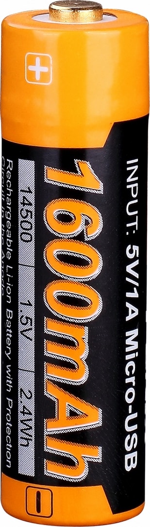 Акумулятор 14500 Fenix ARB-L14-1600U micro usb зарядка — фото 6
