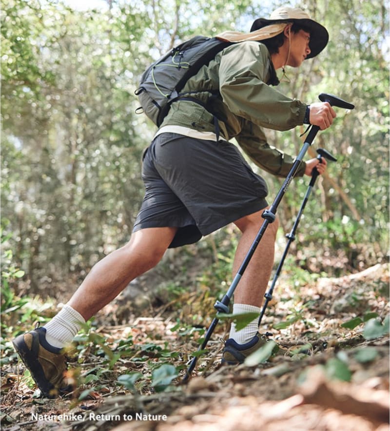 Трекінгова палиця Naturehike CNK2550DS012, 61-125 см, синя — Синій — фото 4