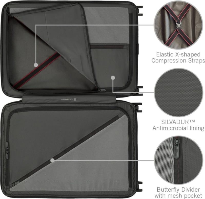 Валіза Victorinox AIROX Advanced Black Середня M — Чорний — фото 4