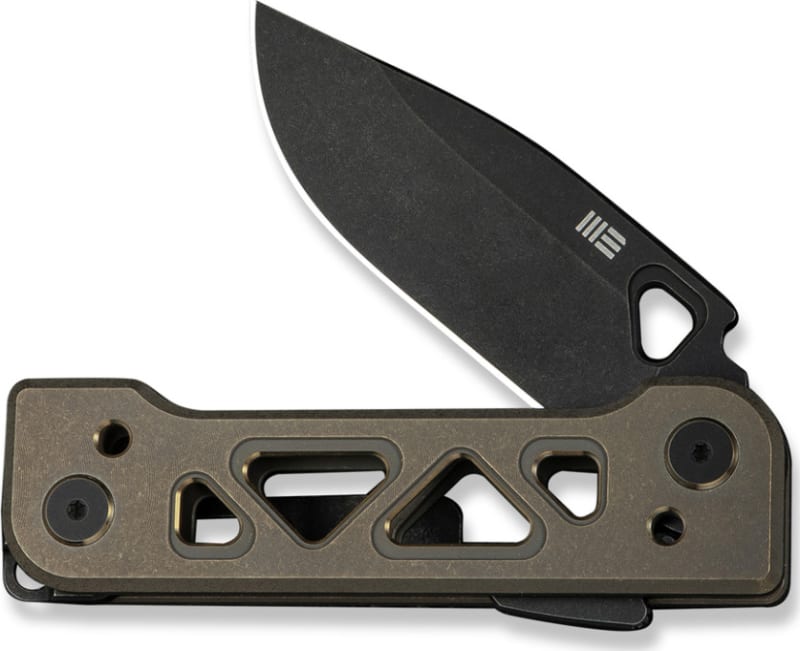 Ніж складаний We Knife Tyro, рукоятка з титану, чорний – фото 4