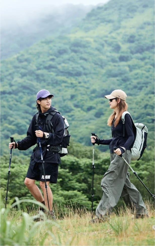 Трекінгова палиця Naturehike CNK2300DS010, 135 см, блакитна — Блакитний — фото 4