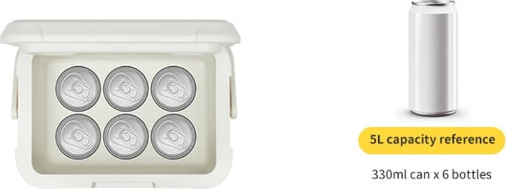 Туристичний холодильник Naturehike CNK2450CF012, 5 л – Бежевий — фото 2