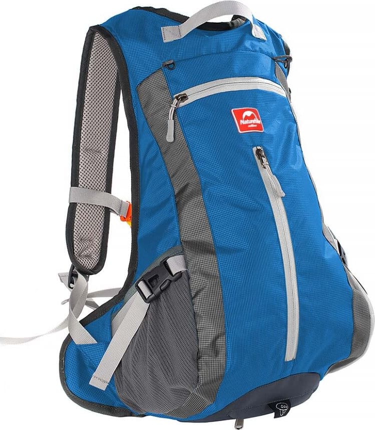 Велорюкзак з чохлом для шолома Naturehike sky blue NH15C001-B — Блакитний — фото 1