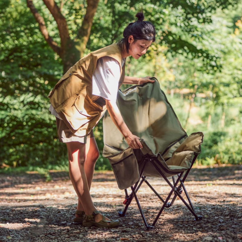Стілець складаний Naturehike CNK2450JJ020, Оливковий – фото 4