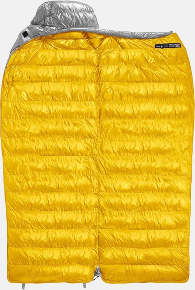 Спальник з натуральним пухом Naturehike CW700 CNK2450WS048 , жовто-сірий — Сірий, Жовтий — фото 4