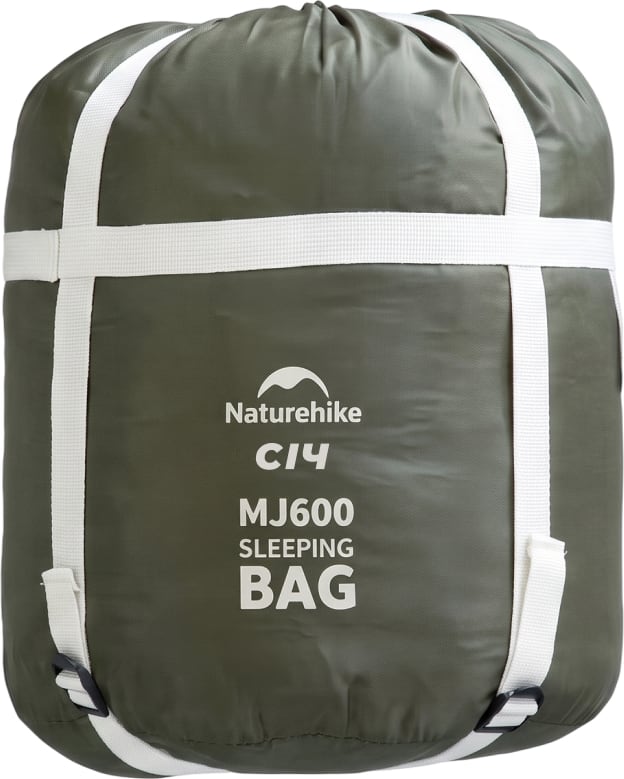 Спальний мішок з капюшоном Naturehike MJ600 «Січ», -5°C/-32°C – Зелений – фото 4