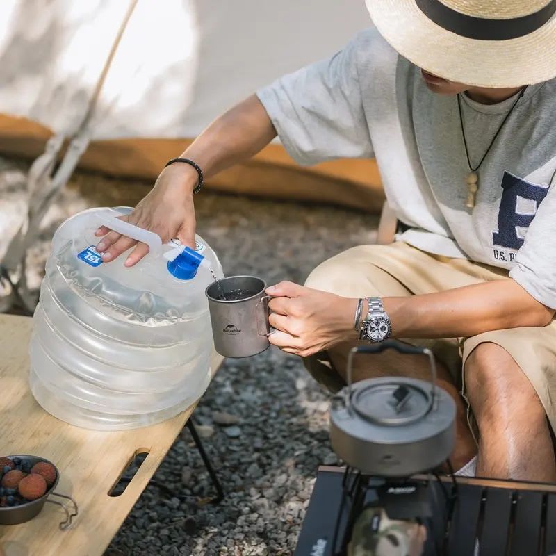 Каністра для води складана Naturehike LDPE4 NH14S002-T — Прозрачный — фото 6