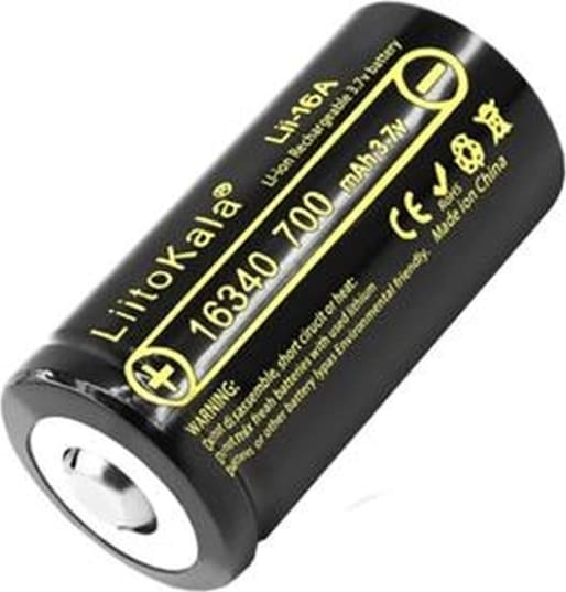 Акумулятор LiitoKala Lii-16A 16340 700mAh battery — фото 1