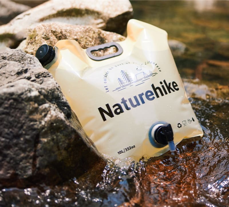 Складаний контейнер для води з поліетилену Naturehike CNK2450CF027 — Жовтий — фото 4