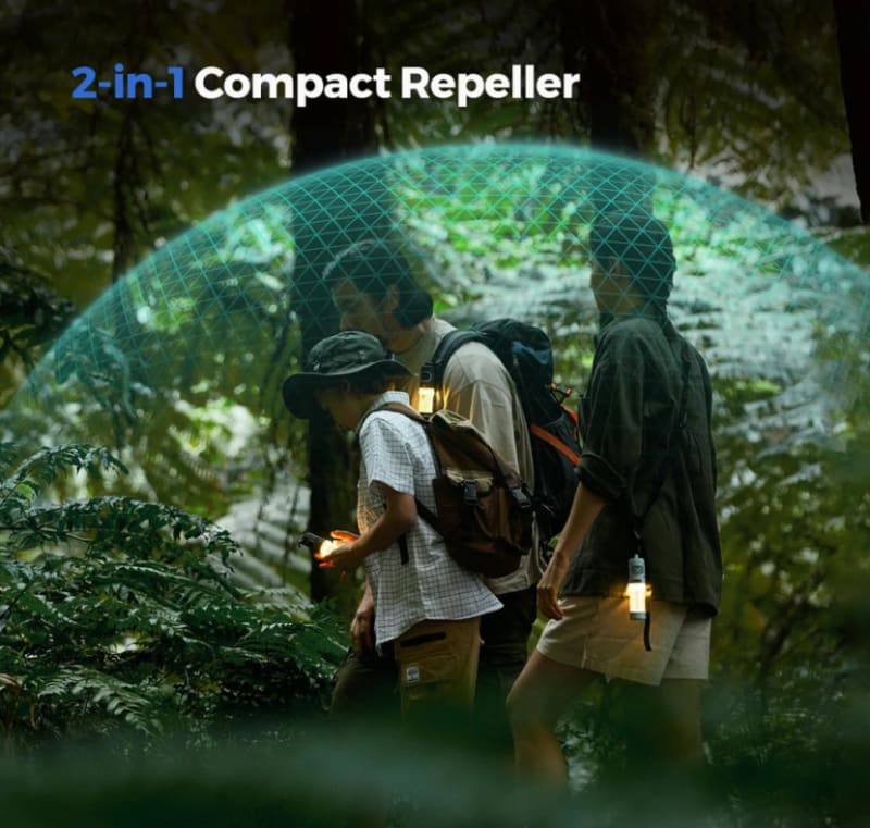 Фумігатор-ліхтар кемпінговий Flextail Tiny Repel S, Блакитний – фото 4