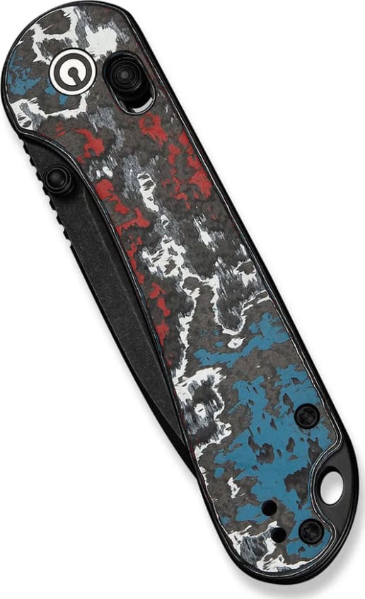 Ніж складаний Civivi Elementum (Crossbar Lock/Nebula FatCarbon Fiber, Білий – фото 4