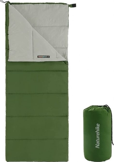 Спальний мішок Naturehike F150 NH22MSD05 — Зелений (Лівий) — фото 1