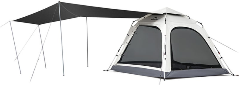 Намет тримісний автоматичний із тентом Naturehike Ango CNK2550WS010, S — Сірий — фото 1