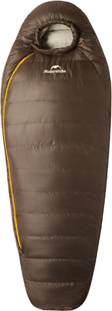 Спальник з натуральним пухом Naturehike Snowbird CNK2550WS014, коричневий 400 г — фото 1