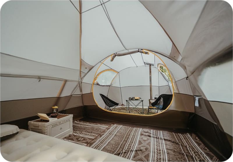 Намет шестимісний Naturehike, KOTA 6, CNK2450WS031, 75D, світло-коричневий — фото 3
