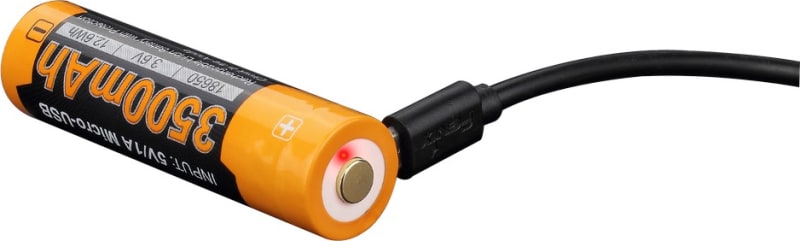 Акумулятор 18650 Fenix (3500 mAh) micro usb зарядка — фото 3
