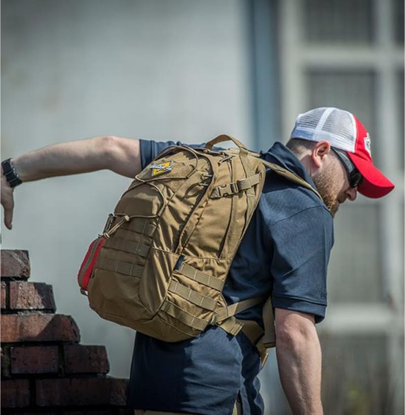 Рюкзак EDC Helikon-Tex Backpack - Nylon Polyester Blend - Melange Grey — Сірий — фото 3