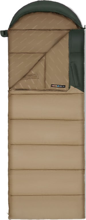 Спальник з капюшоном Naturehike Sunny Day PL02 U450 CNK2550WS028 коричнево-зелений — Коричневий (Правий) — фото 1