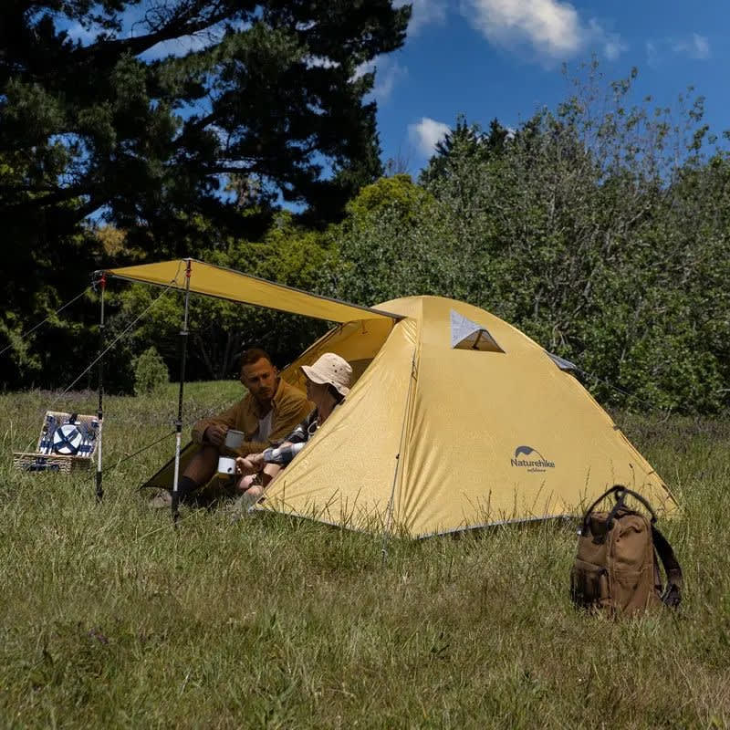 Намет двомісний Naturehike P-Series NH18Z022-P 210T/65D — Жовтий — фото 5