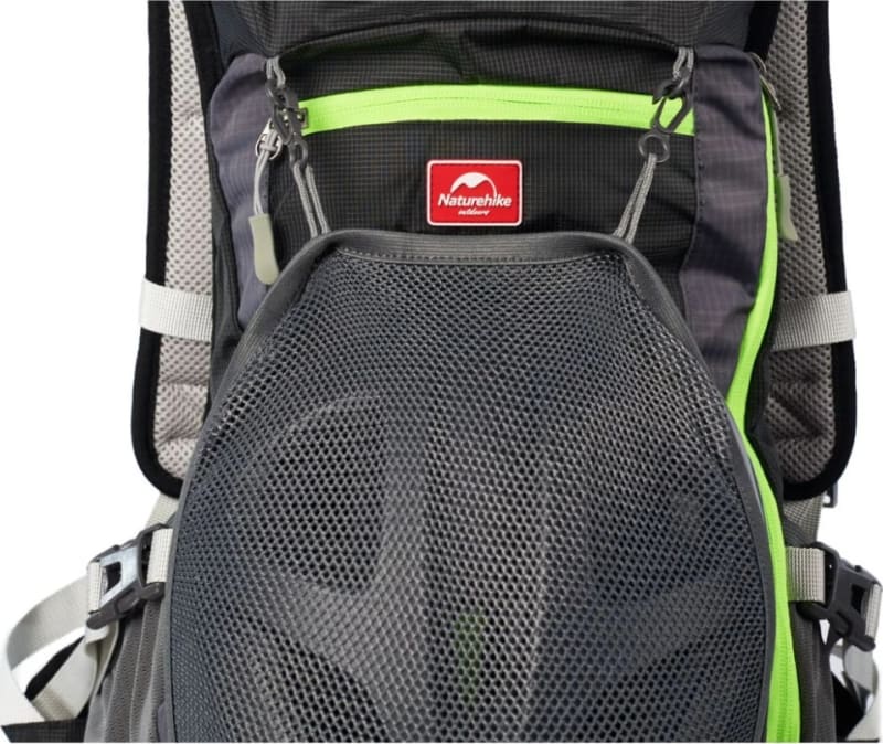 Велорюкзак з чохлом для шолома Naturehike sky blue NH15C001-B — Блакитний — фото 5
