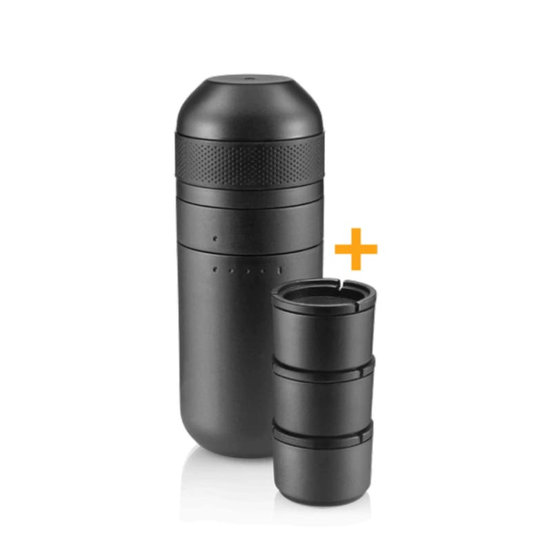 Набір аксесуарів Wacaco Minipresso Kit (резервуар 120 мл + 3 кошики) 120 мл, чорний 120 мл