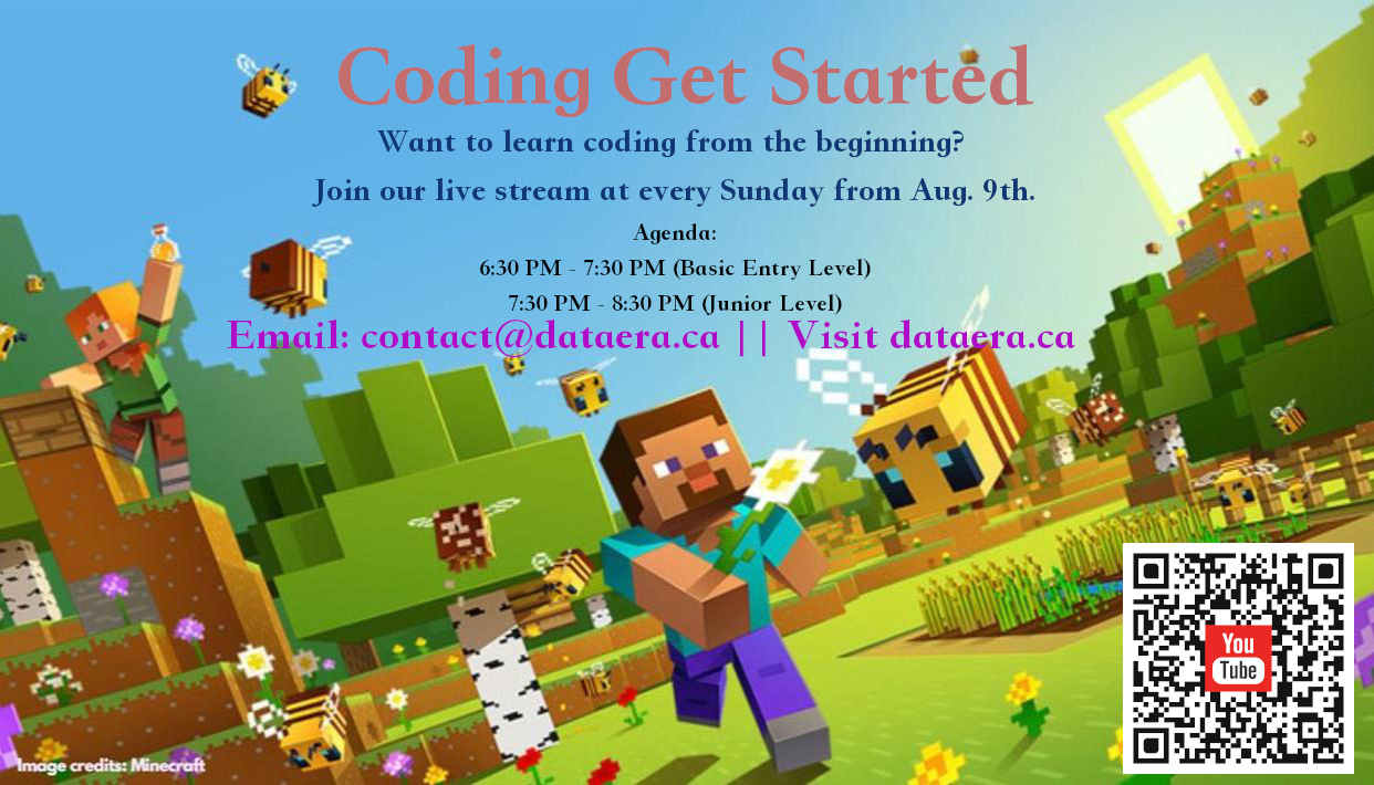 Live Stream: Coding Get Stated Every Sunday Evening