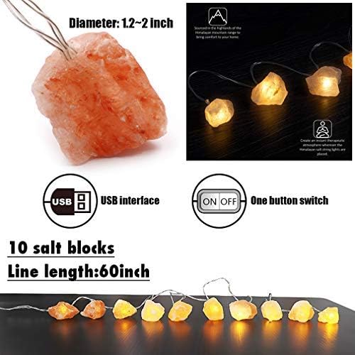 Vue 2 de Himalayan Salt String Light