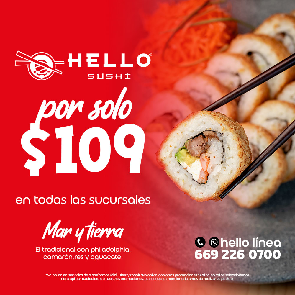 Rollos en $109 en todas las sucursales