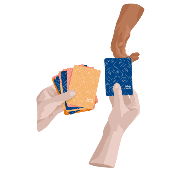 Embaralhe e distribua de 3 a 5 cartas para cada jogador.